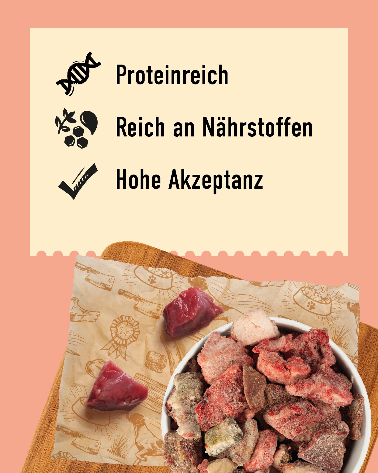 DIBO Aktiv-Mix, 3 x 2.000g-Beutel, Tiefkühlfutter, gesunde, natürliche Ernährung für Hunde, Hundefutter, Barf, B.A.R.F.