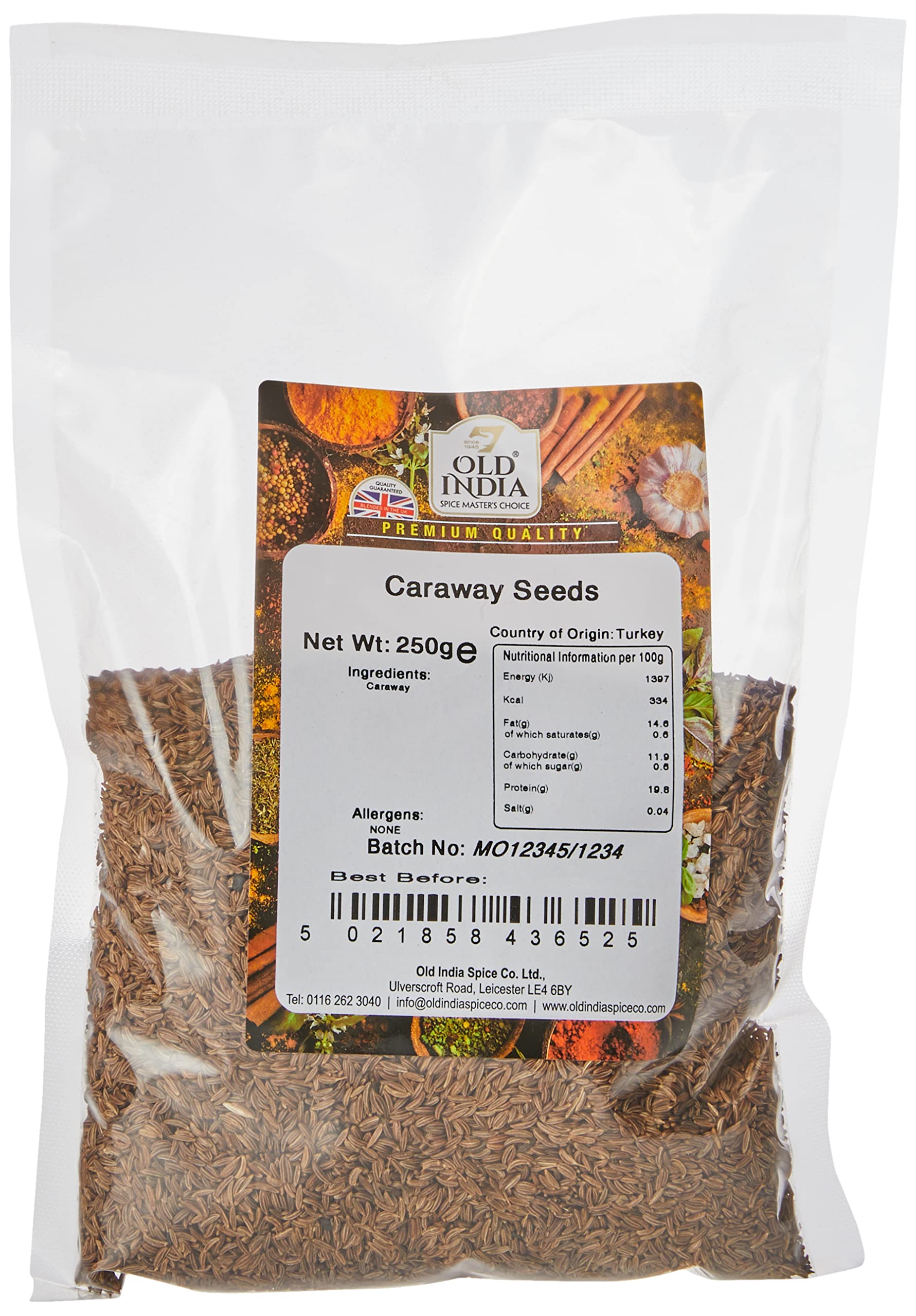 Old India Caraway Seeds 250g