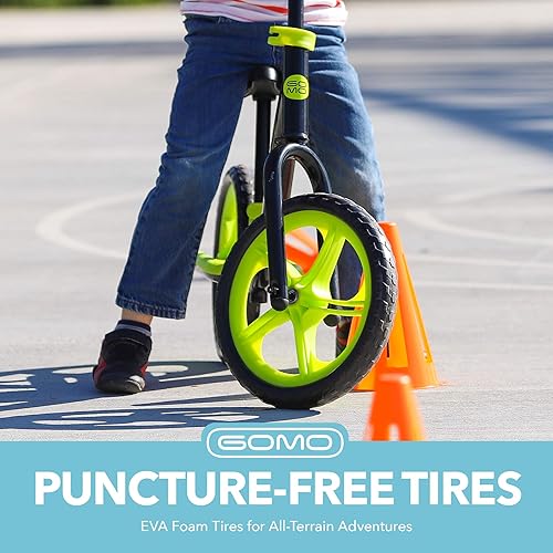 Miniatura 5 de GOMO Bicicleta de entrenamiento para niños de 18 meses, 2, 3, 4 y 5 años de edad, colores fantásticos, para niños pequeños. Bicicleta sin pedales y