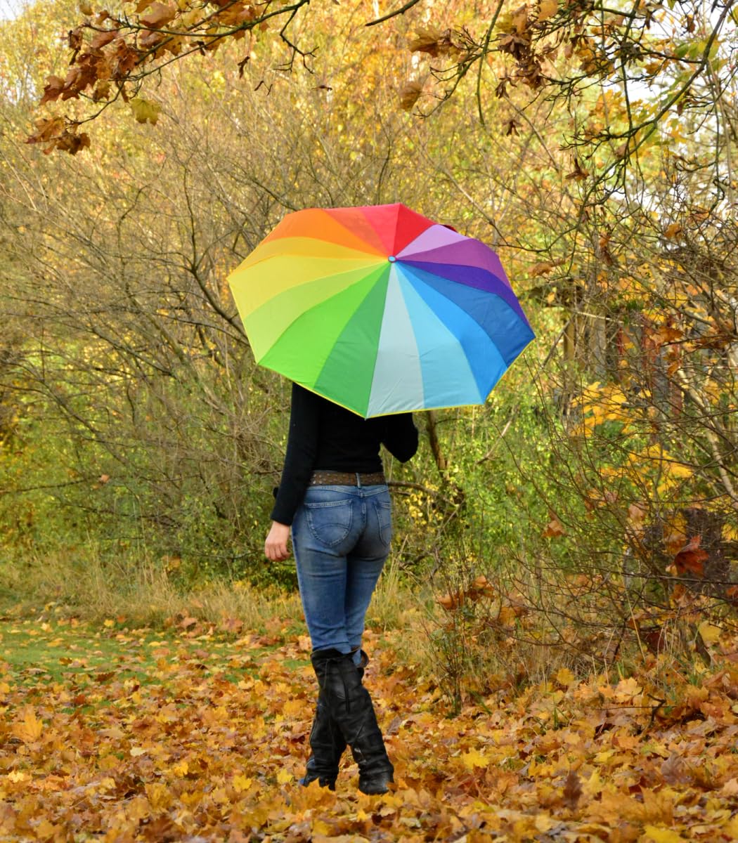 iX-brella Mini Ultra Light - Damen Taschenschirm mit großem Dach - extra leicht