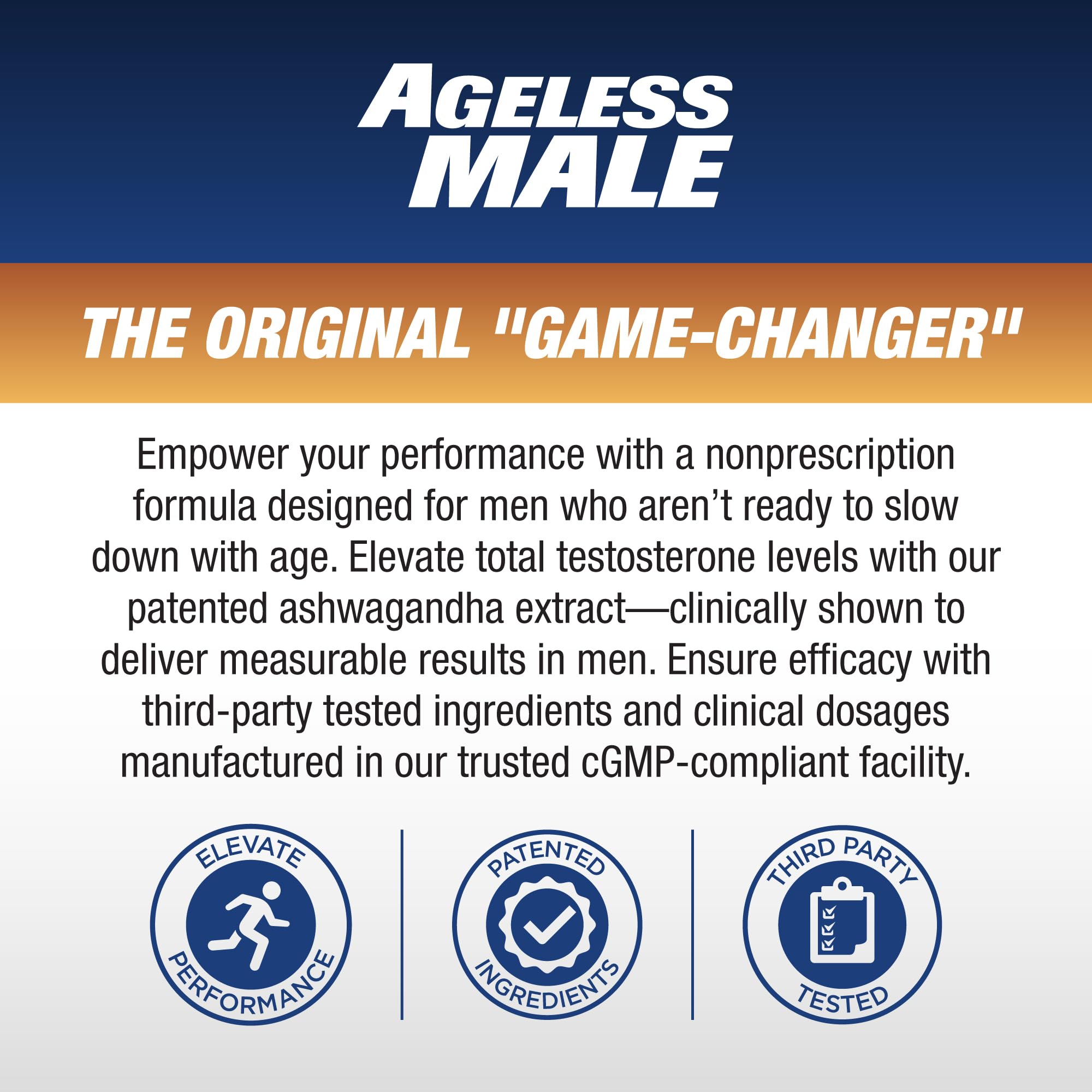 Ageless Male Max Total Testosterone Booster and Nitric Oxide for Men, 60ct — Amazon image 5