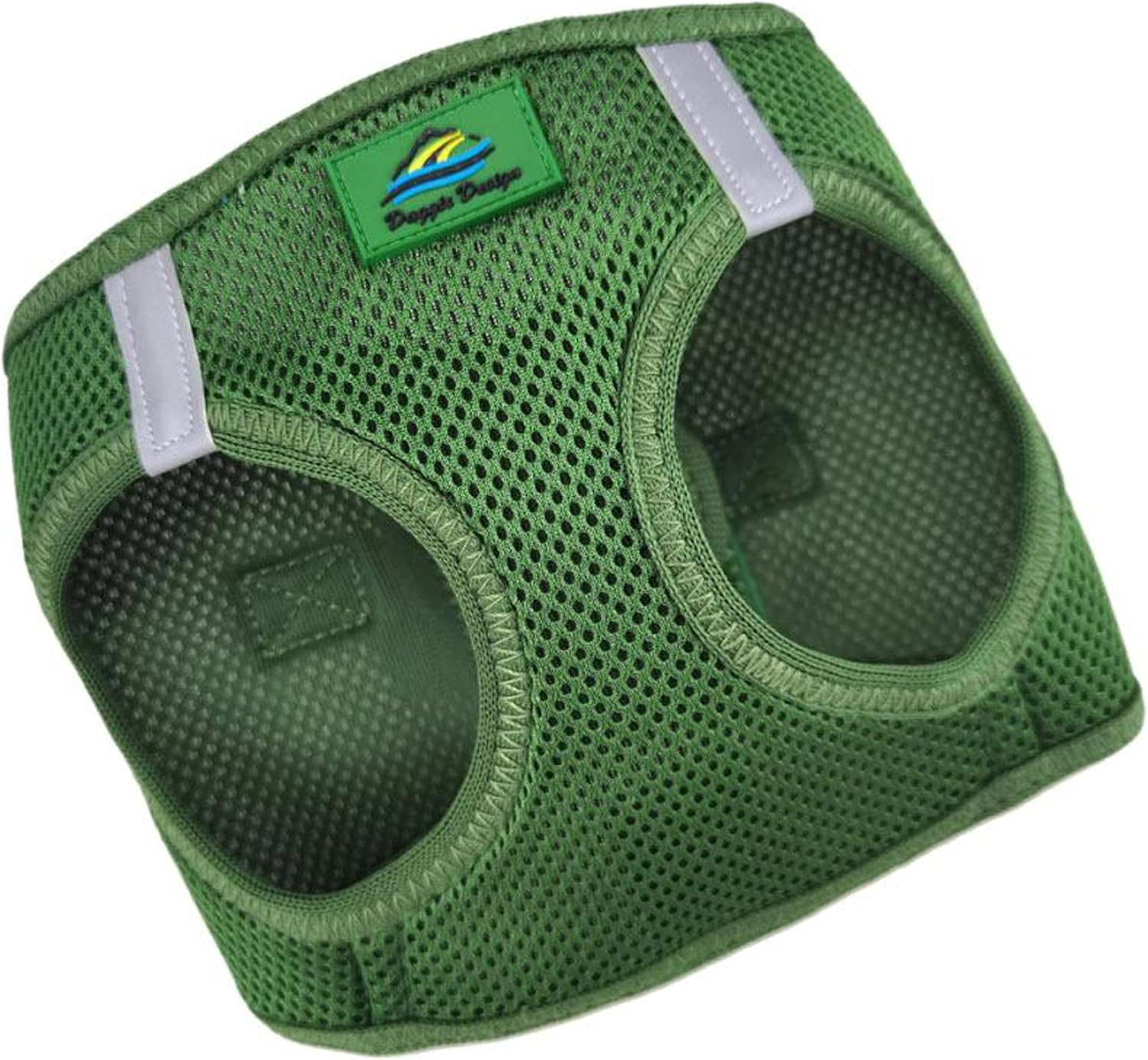 Doggie Design No Choke Dog Harness - Simple Step-in and Go Dog Vest for Small, Medium, and Large Breeds - Breathable Mesh Polyester Pet Harness - Dark Forest Green - XL