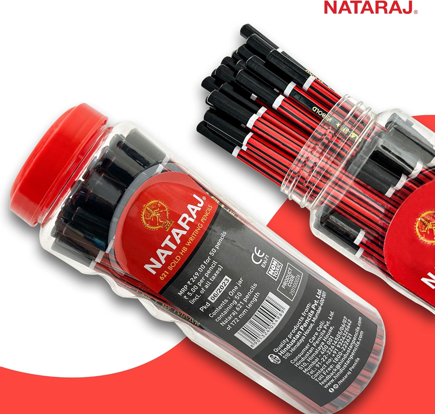 Nataraj 621 Pencil Jar - Pack of 50
