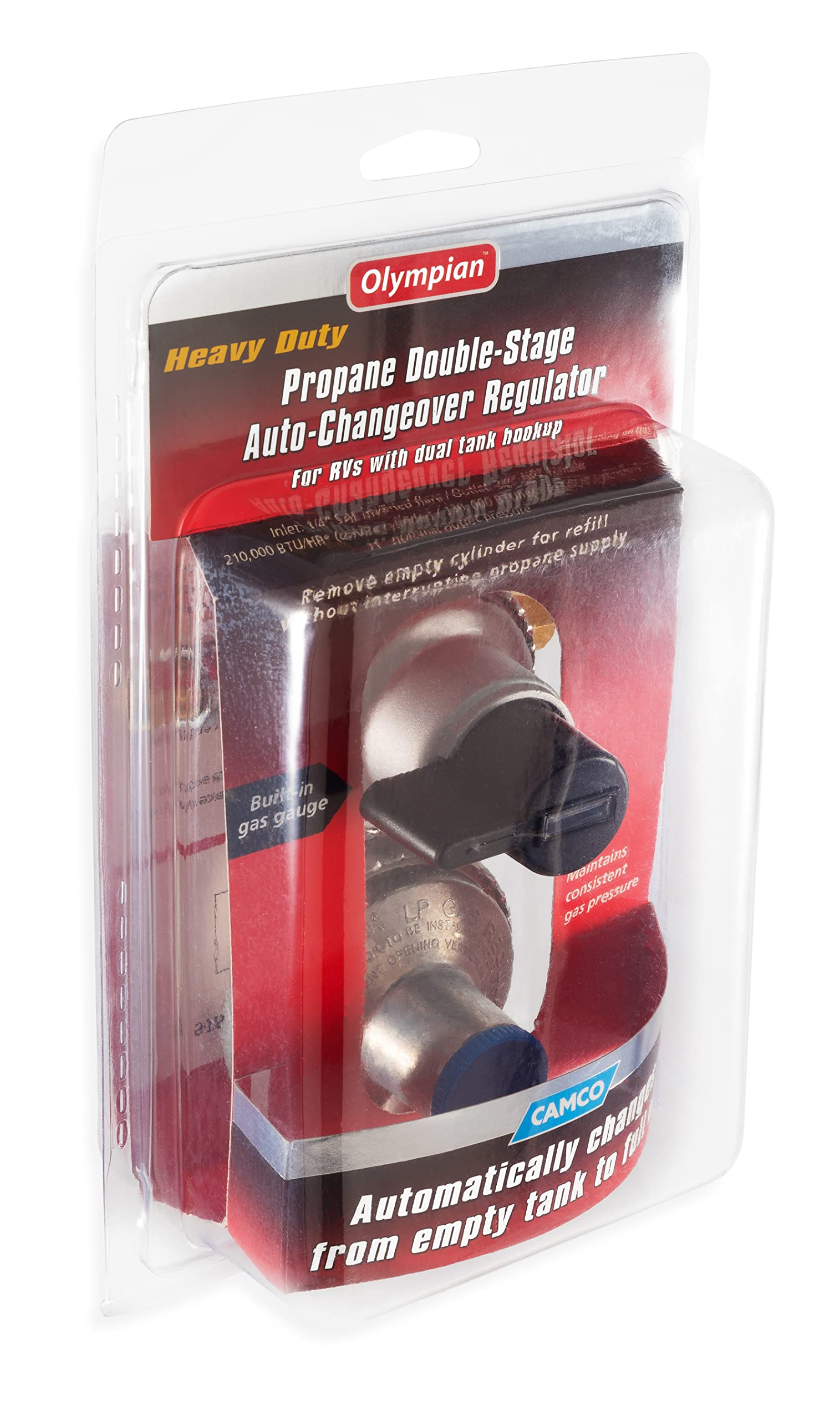 Camco 59005 propano Double-Stage Auto-Changeover regulador