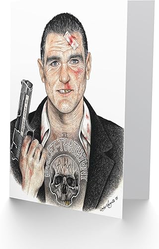 Miniatura 10 de Wee Blue Coo Wayne Maguire tatuado Pennywise It Clown Inked Ikon Tarjeta de felicitación sellada más sobre en blanco en el interior