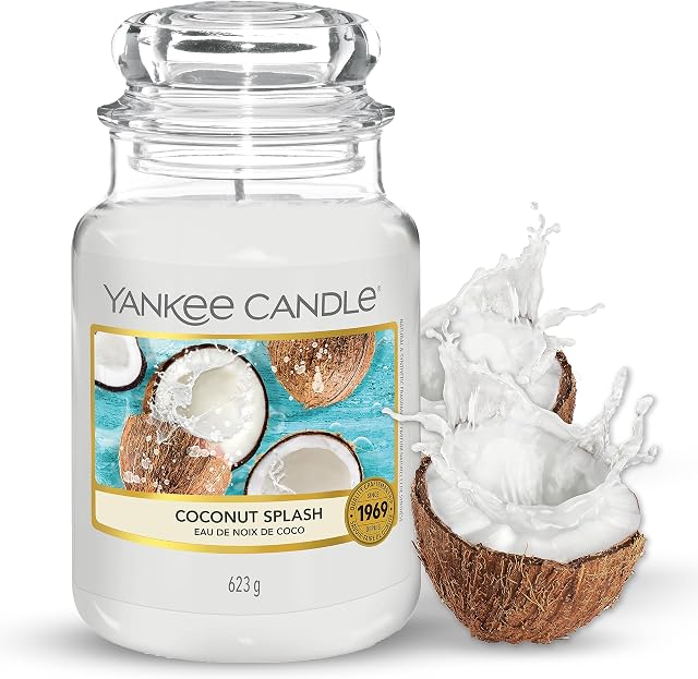 Yankee Candle Scented Candle | Coconut Splash Large Jar Candle | Long Burning Candles: up to 150 Hours