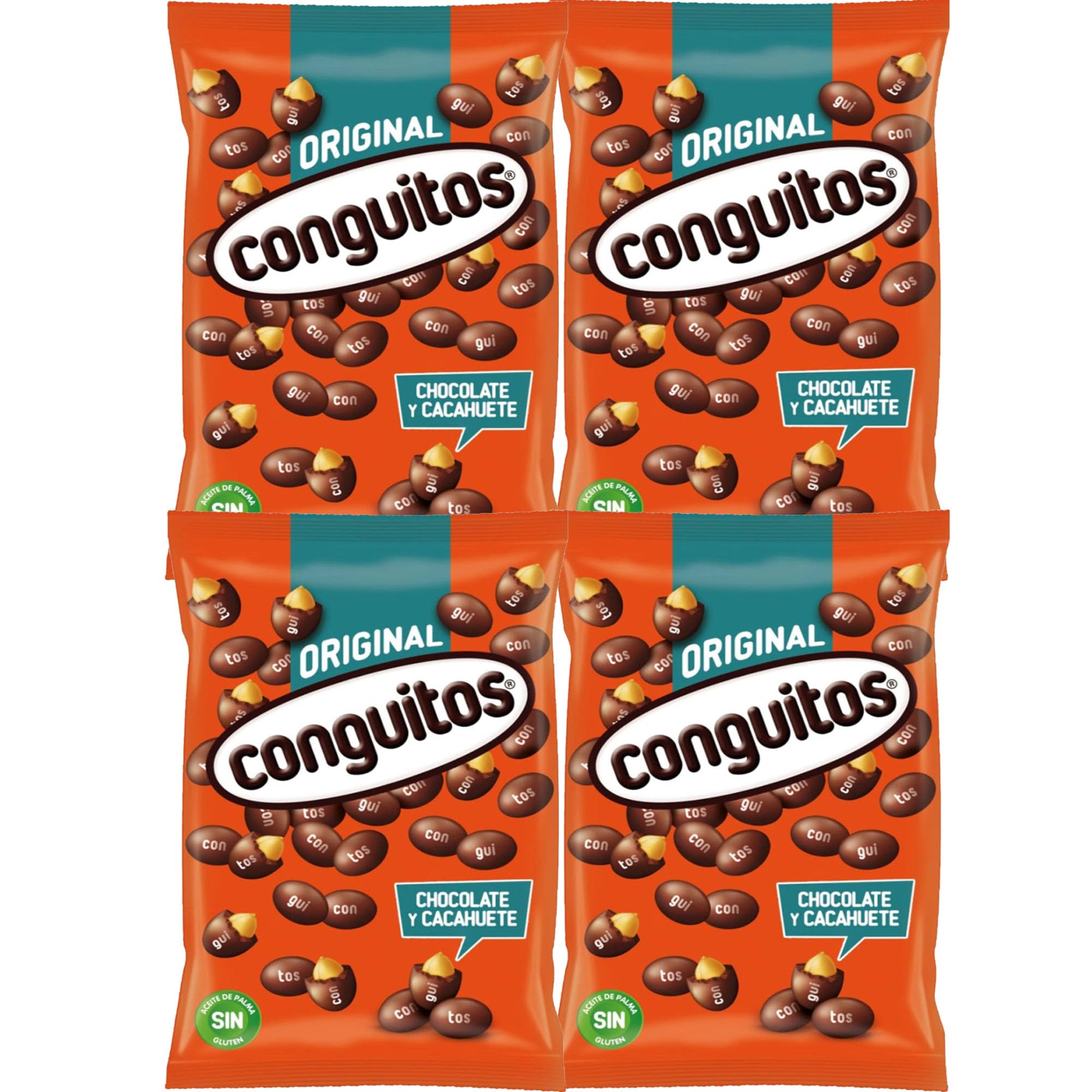 Conguitos, Fruto seco cubierto de chocolate - 4 de 1000 gr. (Total 4000 gr.)