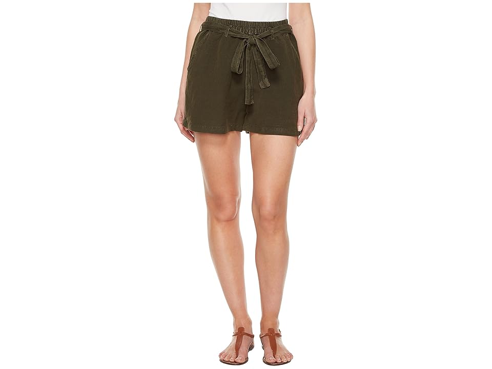

Lucky Brand Tie Front Linen Shorts in Deep Depths (Deep Depths) Women's Shorts