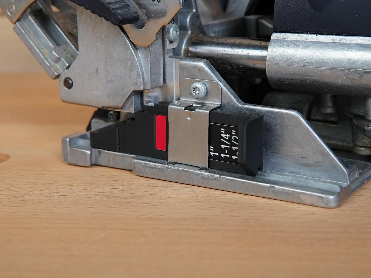 ToolCurve DF 500 Imperial Thickness Gauge Compatible with Festool Domino (Black)
