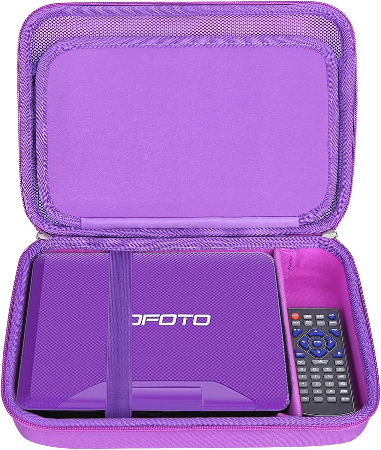 Hard Storage Case Compatible with pofoto 9.5" / YOTON 9.5" / WONNIE 9.5" Portable DVD Player, Portable Storage Case for DVD Player, Case Only