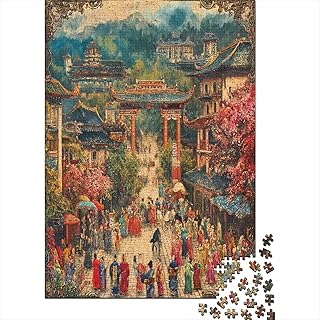 Comprar Ciudad Streetscape Puzzle 1000 Piezas Adultos,Puzzles para Adultos, Puzzle Rompecabezas De Piso Juego De Rompecabezas Y Juego Familiar 1000pcs (75x50cm)