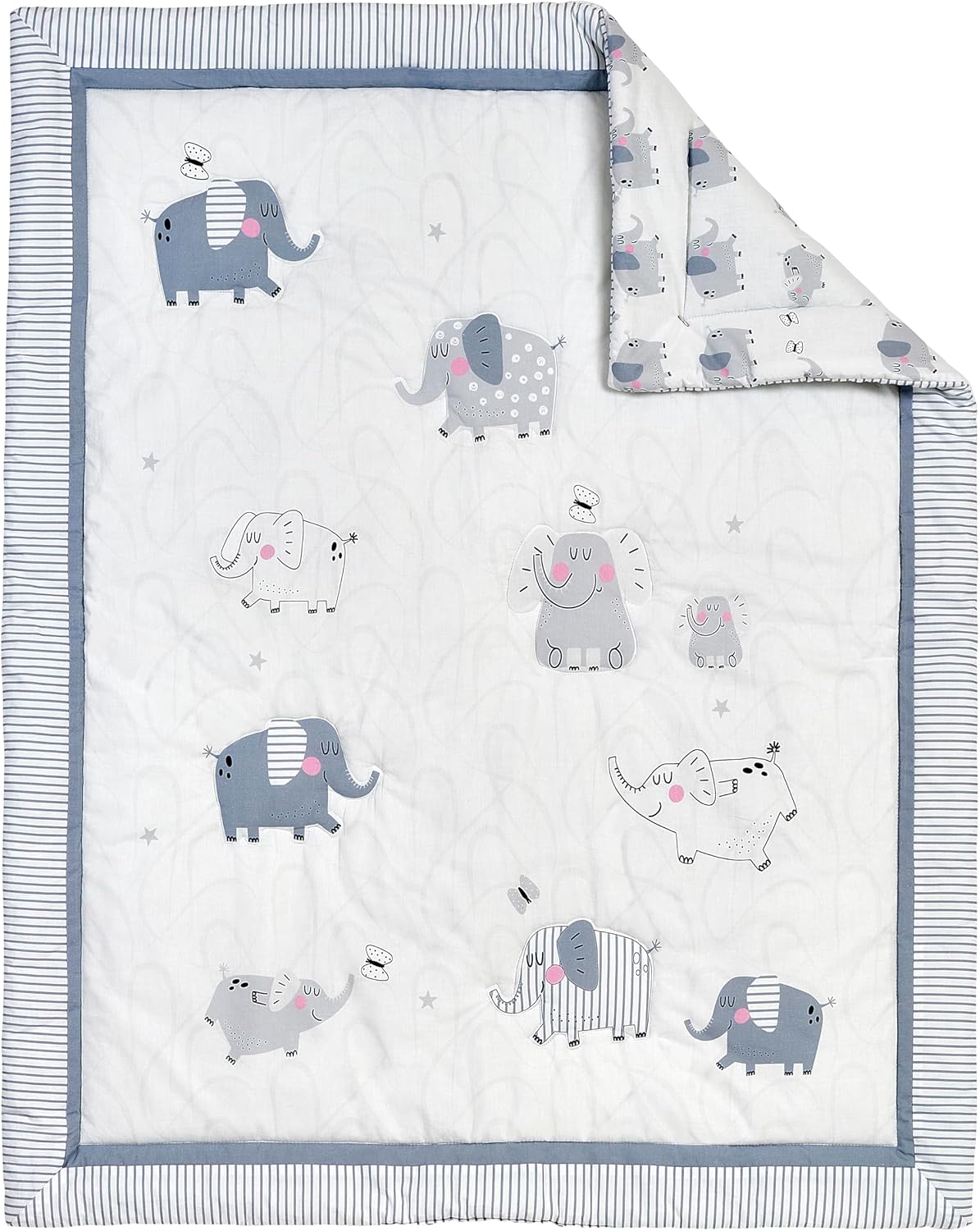 Oxford Baby Ele-A-Fun 3 Pc Baby Crib Nursery Bedding