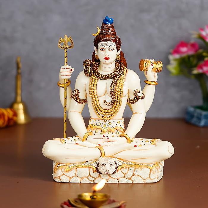 Buy Mukundra Art N Craft, 8" Lord Shiva Statue Lord Shiva in Dhyan
