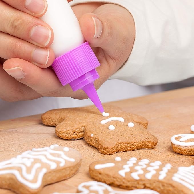 6 Botellas Squeeze Pequeñas de 1 y 2 Onzas para Decoración de Repostería miniatura 2