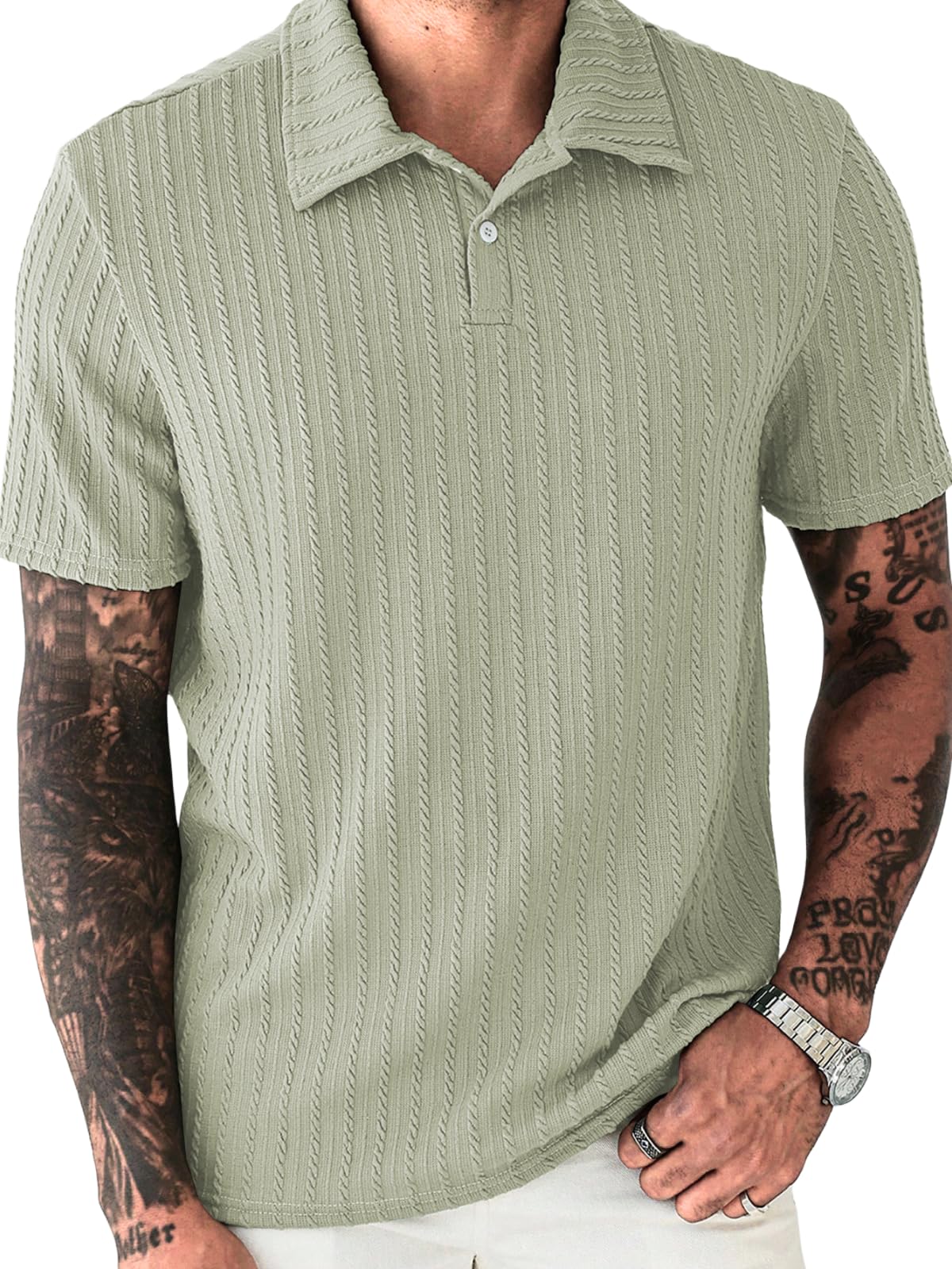 leriya fashion Branded Polycotton Tshirt For Man | Men’s Summer Textured Polo T-Shirt | Stylish Half Sleeve Collared Tee | Soft Breathable Knit Fabric | Regular Fit Casual Polo for Office, Travel & Everyday Wear-picture-54