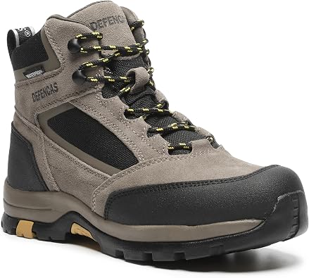 Mens 6-Inch Waterproof Soft Toe Work Boots, Slip Resistant