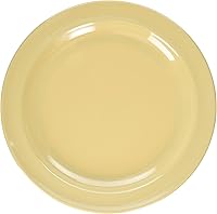 Vista 2 de Winco MMPR-8 - Plato redondo de melamina, 8 pulgadas, color marrón