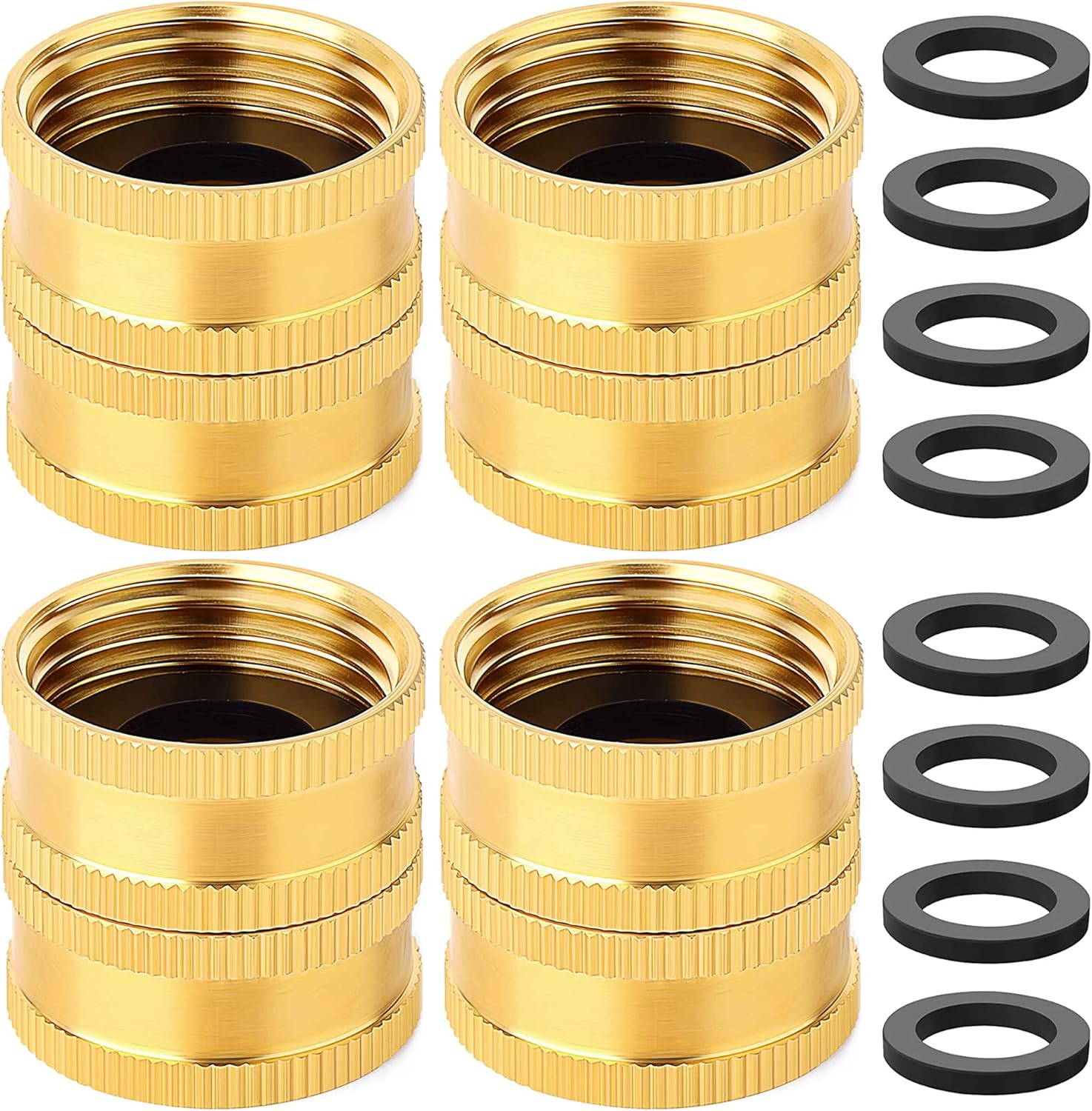 Riemex Garden Hose Adapter Male Female, 3/4 Inch Connector