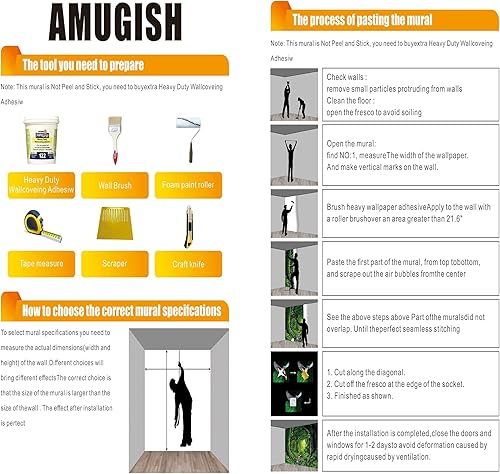 Miniatura 8 de Mural de pared de flamenco tropical, vibrante escena de la selva con pájaros exóticos y hojas exuberantes, sin pegar, ideal para salas de estar,