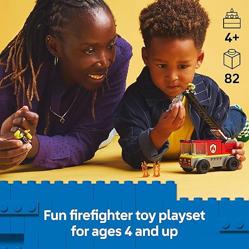 Miniatura 26 de LEGO City Fire Rescue Helicóptero de juguete, juego de construcción con piloto de minifigura de bombero, regalo divertido o juguete de simulación