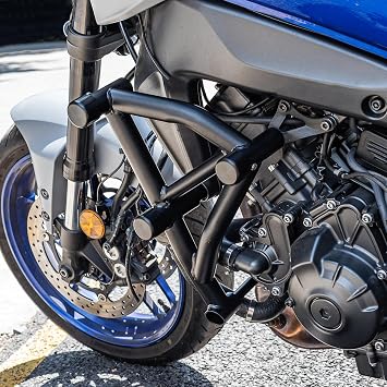 Motorcycle Lower Crash Bars Engine Guards for Yamaha MT-09 MT09 SP 2021 2022 2023 2024 2025 Extension Steel Bumper Body Frame Work Highway Falling Protection Black