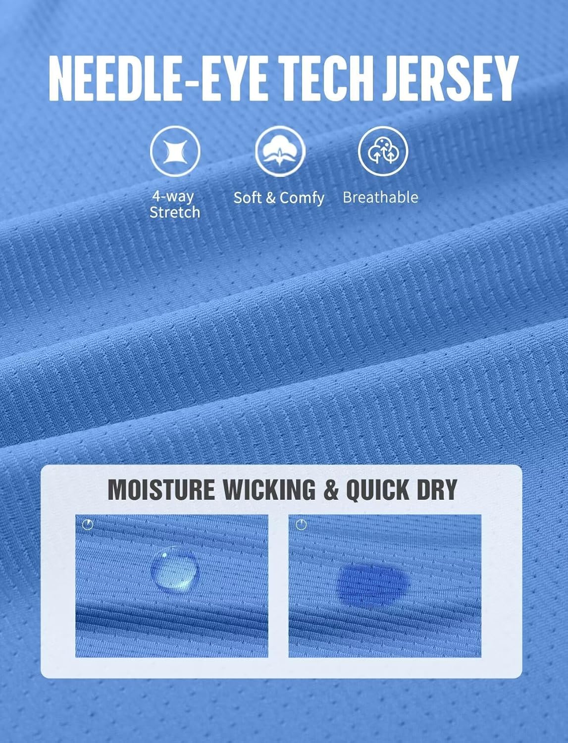 Zengjo Mens Athletic Shirts Short Sleeve Quick Dry Gym Workout Running Exercise T-Shirt Moisture Wikcing Sports Tee Top - Image 5