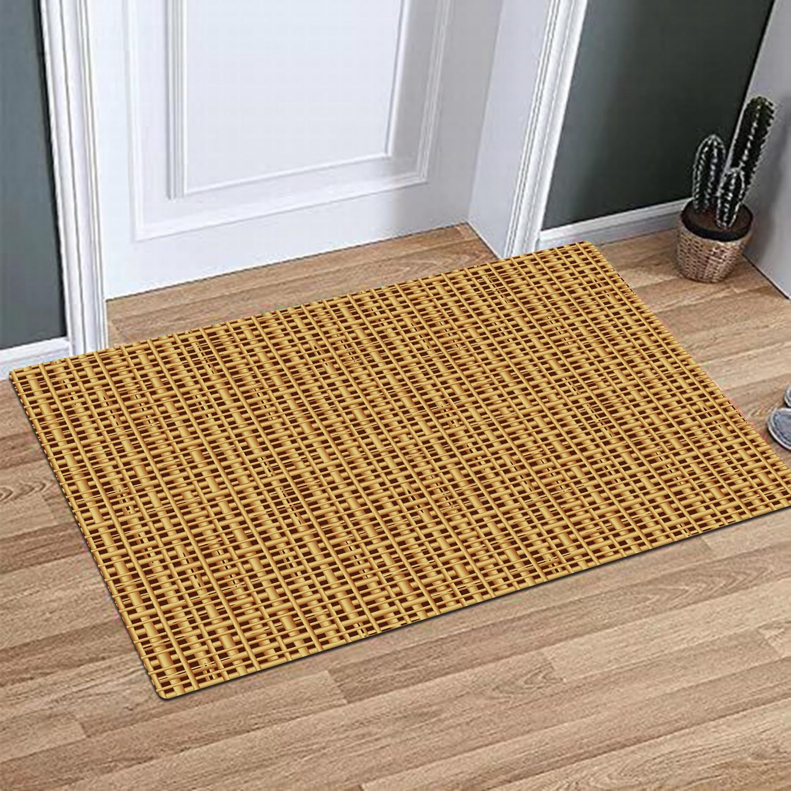 Tapis De Bain En Microfibre Douce 60x90 Cm – Antidérapant, Absorbant, Lavable Machine, Motif Mandala