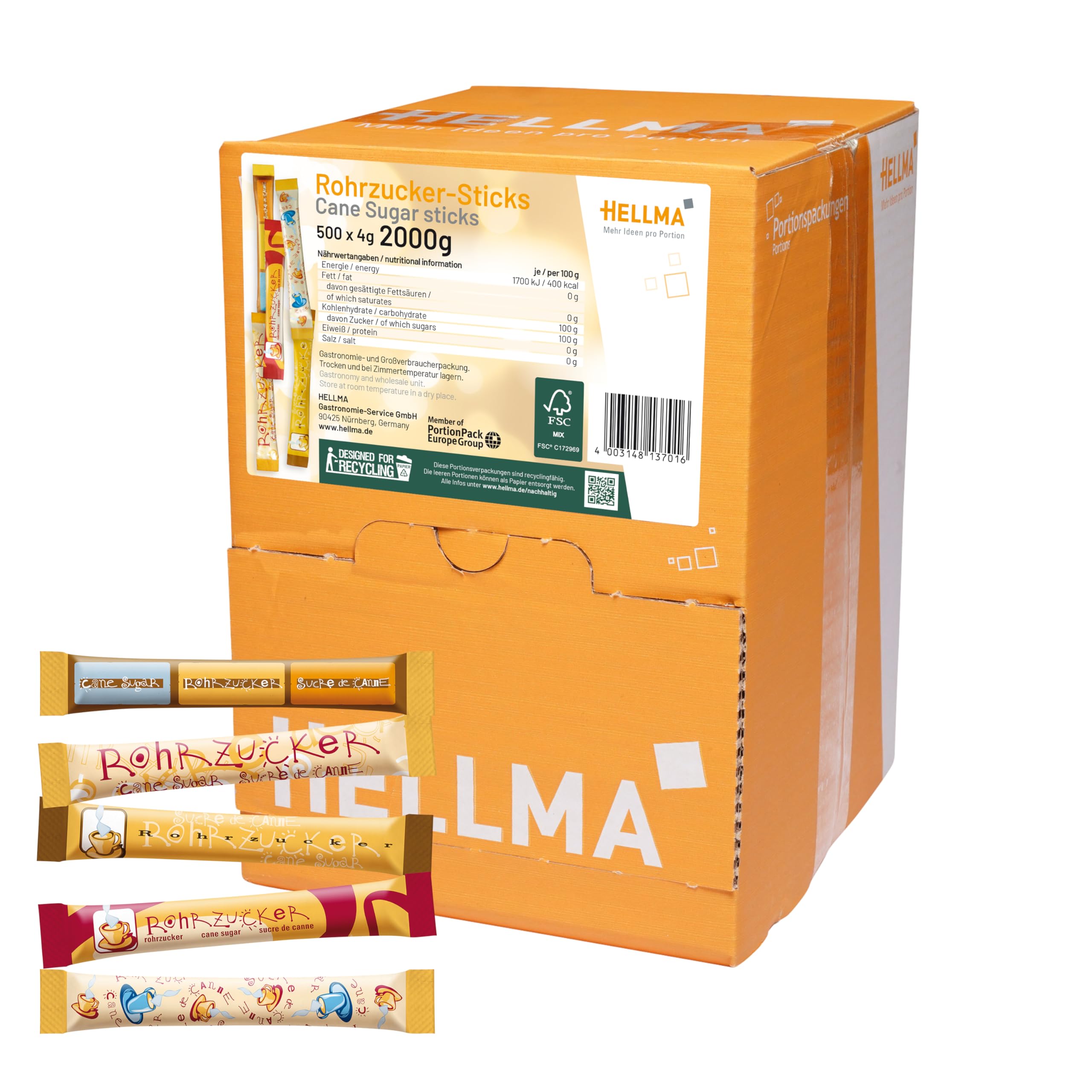 Sticks canna da zucchero filtri neutri St., 1 pacchetto (1 x 2000 G)