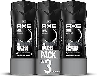 Axe Gel de Ducha para hombre Black 400ml - Pack de 3