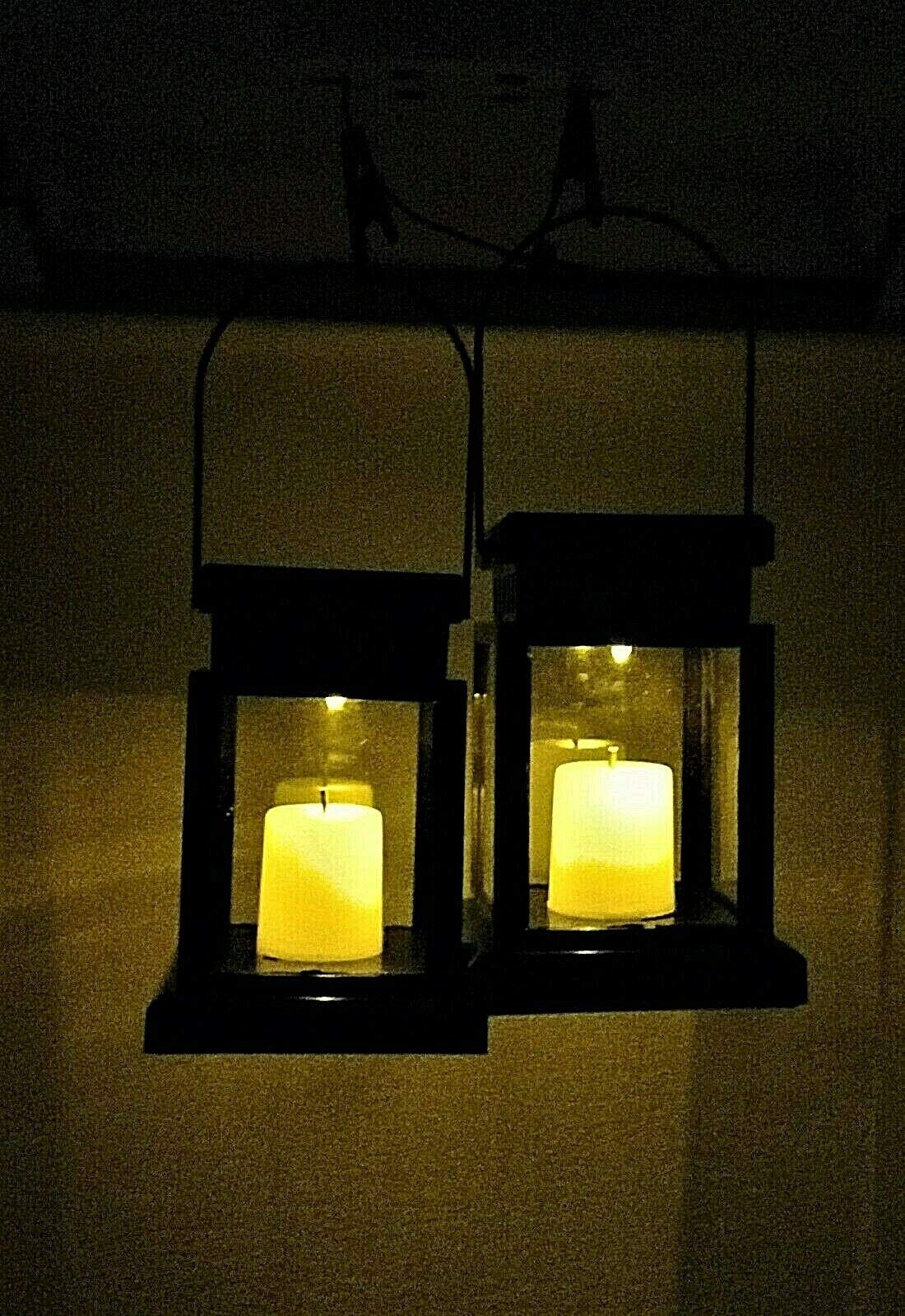 Solarize ® Pack of 2 Solar Lantern Lamp Garden Lights with Clips Hanging in Trees, Warm White