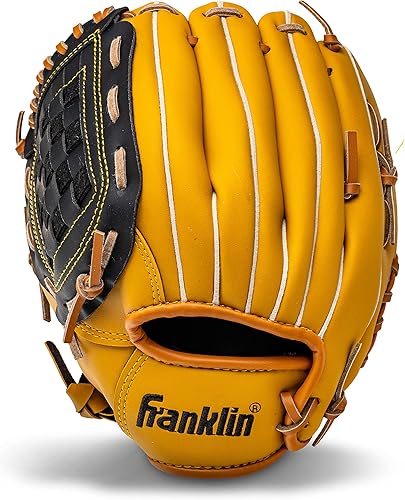 Vista 119 de Franklin Sports Field Master Baseball + Softball Glove - Field Master Adult + Youth Baseball + Softball Mitt - Men's + Women's Gloves - Right Hand