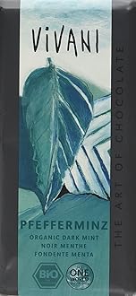 VivaniOrganic Peppermint Filled Dark Chocolate 100 g (Pack of 5)