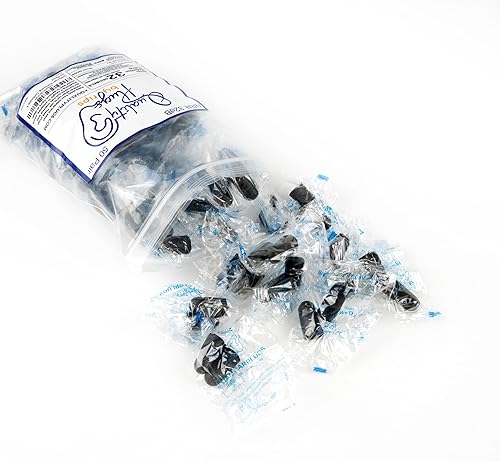 Tapones para los oídos de espuma de calidad, 50 pares, 32 dB, con cancelación de ruido, desechables, empaquetados individualmente, tapones para los