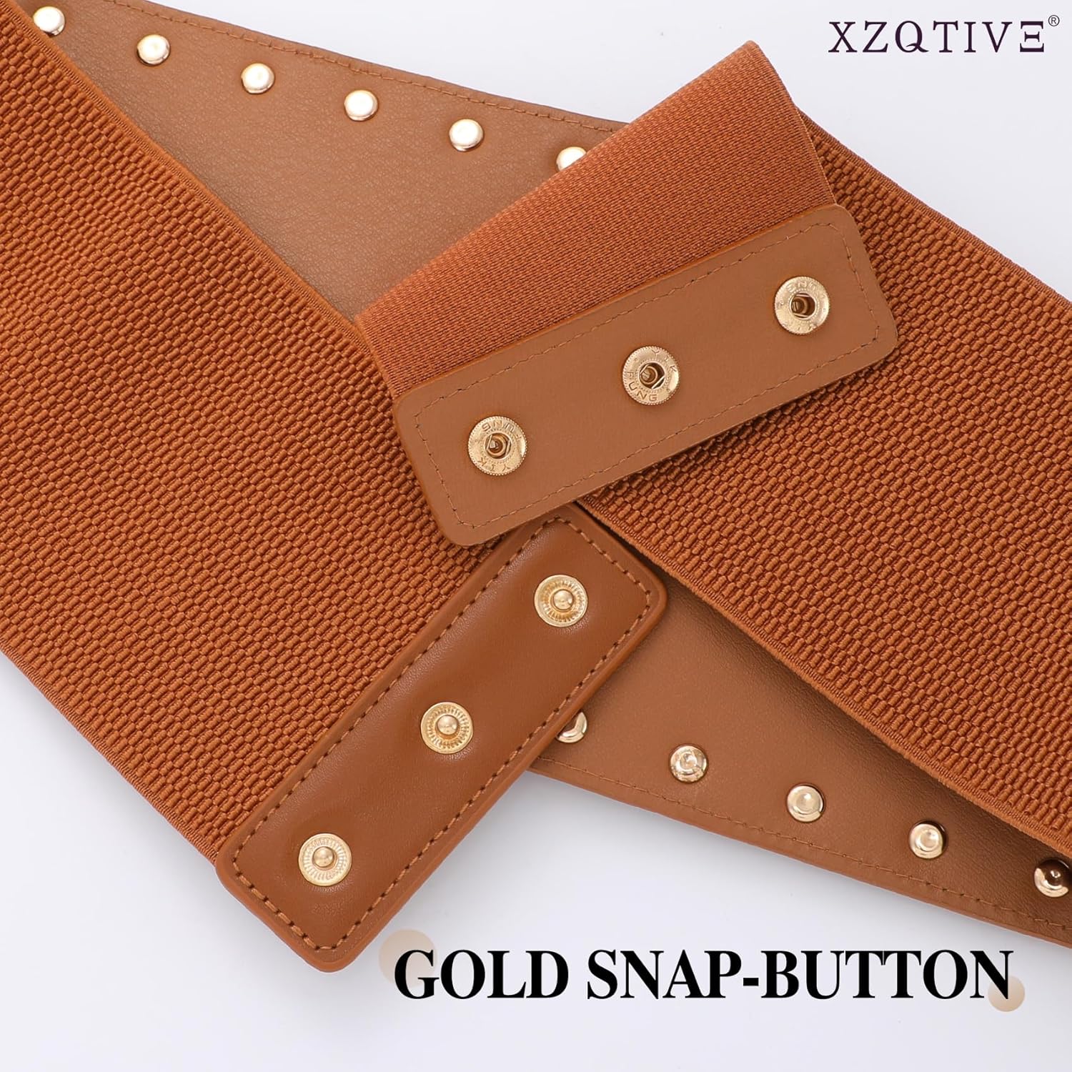 XZQTIVE Women's Wide Corset Dress Belts, Elastic Waist Belt for Dresses Punk Style - Image 6