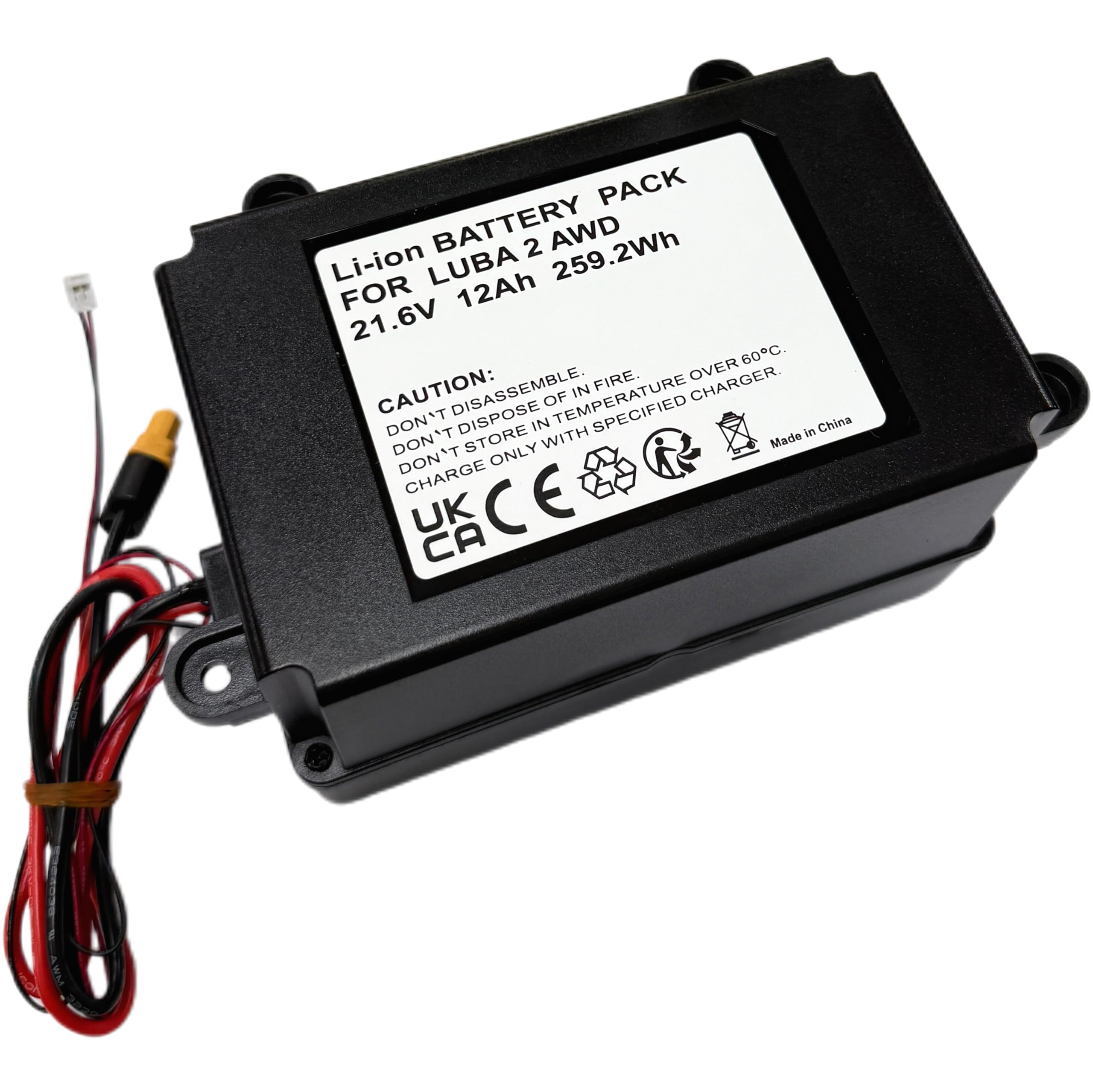 12Ah Akku für Mammotion Mähroboter LUBA1, LUBA 2 AWD 1000, LUBA 2 AWD 3000 usw, Ersatz für HM02,WDBT000002000,D.015.SZ0148 usw