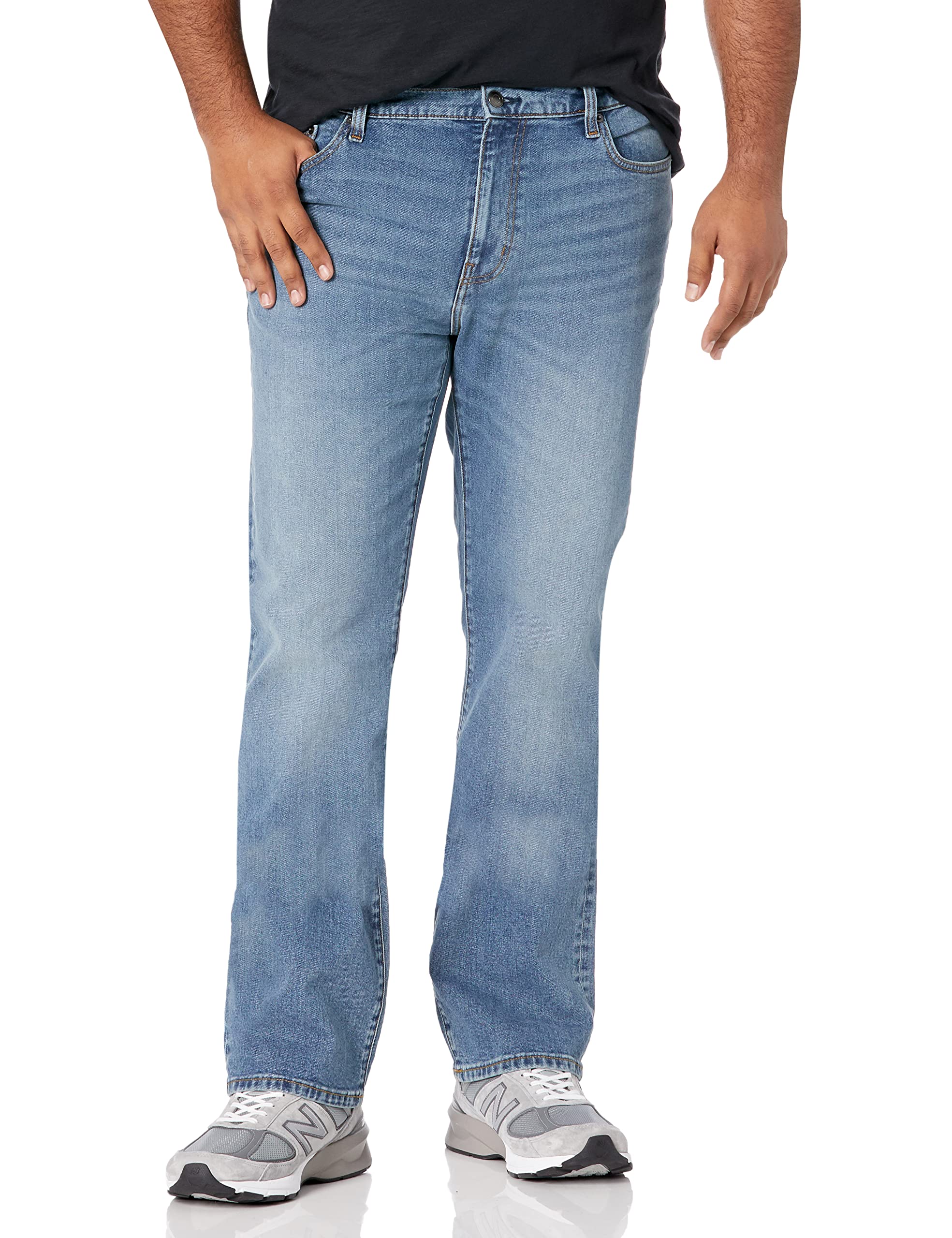 Amazon Essentials Jeans Slim Fit Elasticizzati, Bootcut - colori fuori produzione Uomo
