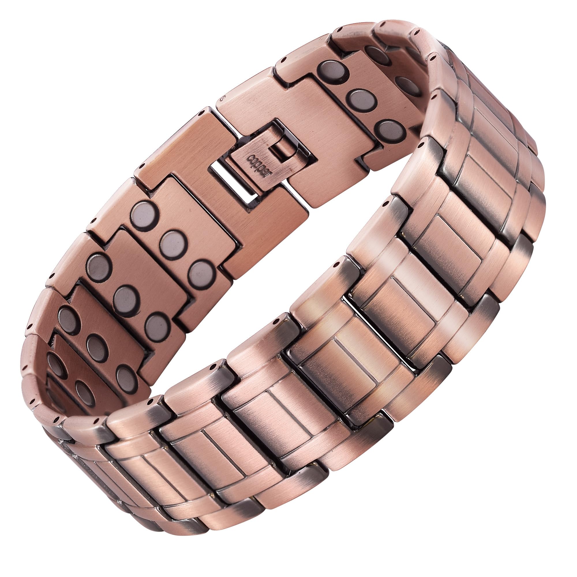 JFUME Magnetisches Armband für Männer Königsblauer und schwa