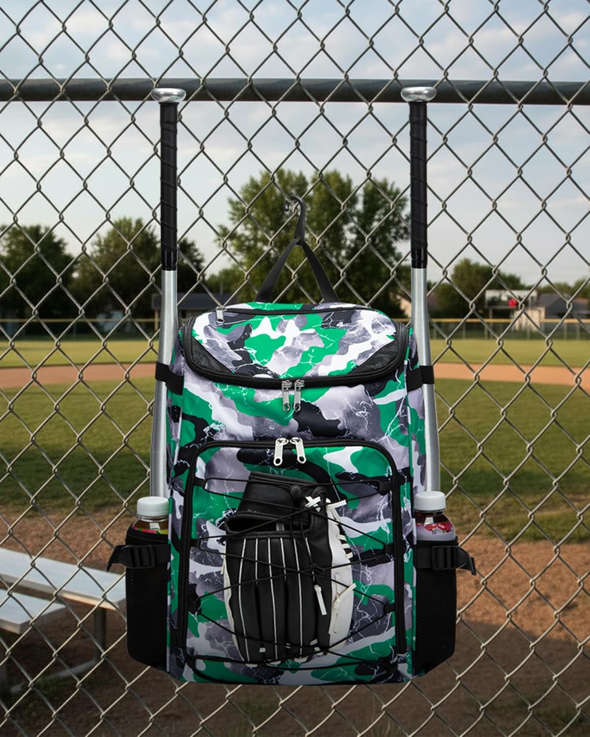 Baseball Softball Gear Bag Backpack for Boys Girls Ages 8-12 12-14 Large Kids Youth Bat Bag with Ventilated Shoe Compartment Baseball Softball Players Stuff Supplies