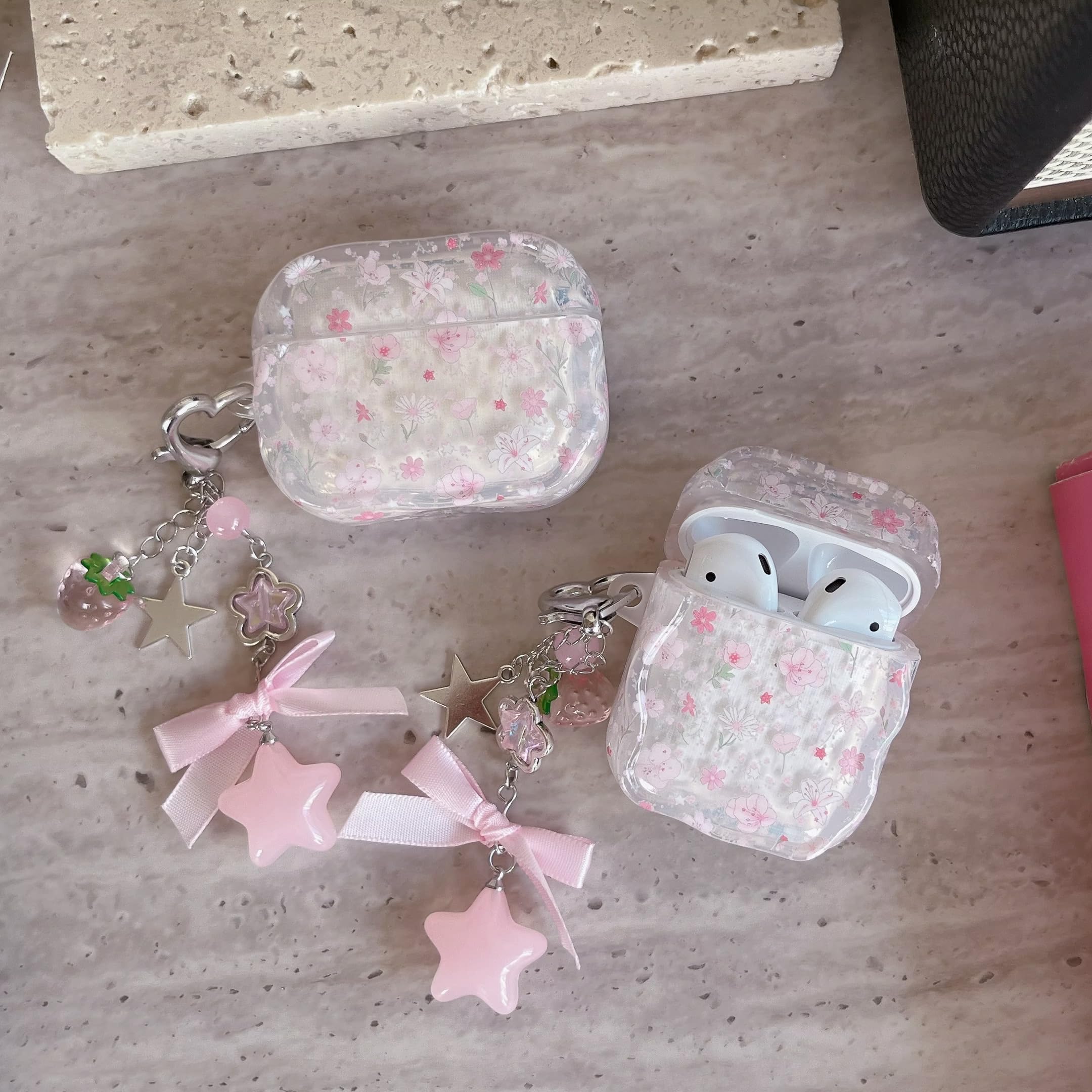 2点(内容シークレット1点、イヤフォンケース2点) ピースフラワー1106 Amazon | CrazyLemon 用の AirPods Pro2 / AirPods Pro ケース クリア
