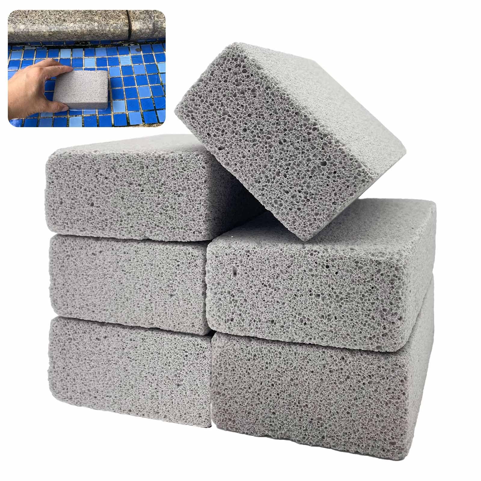 6 Pcs Pools Pumice Stone, 3.9 x 2.7 x 1.5 Inch Grey Pools Pumice Stone for Cleaning Remover for Pool Spa Tile Grout & Concrete Cleaning-image-42
