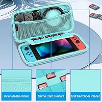 Vista 33 de Fintie Carrying Case for Nintendo Switch OLED Model 7.0"/Switch 6.2", Portable Traveler Protective Cover Storage Bag with 10 Game Card Slots & Inner