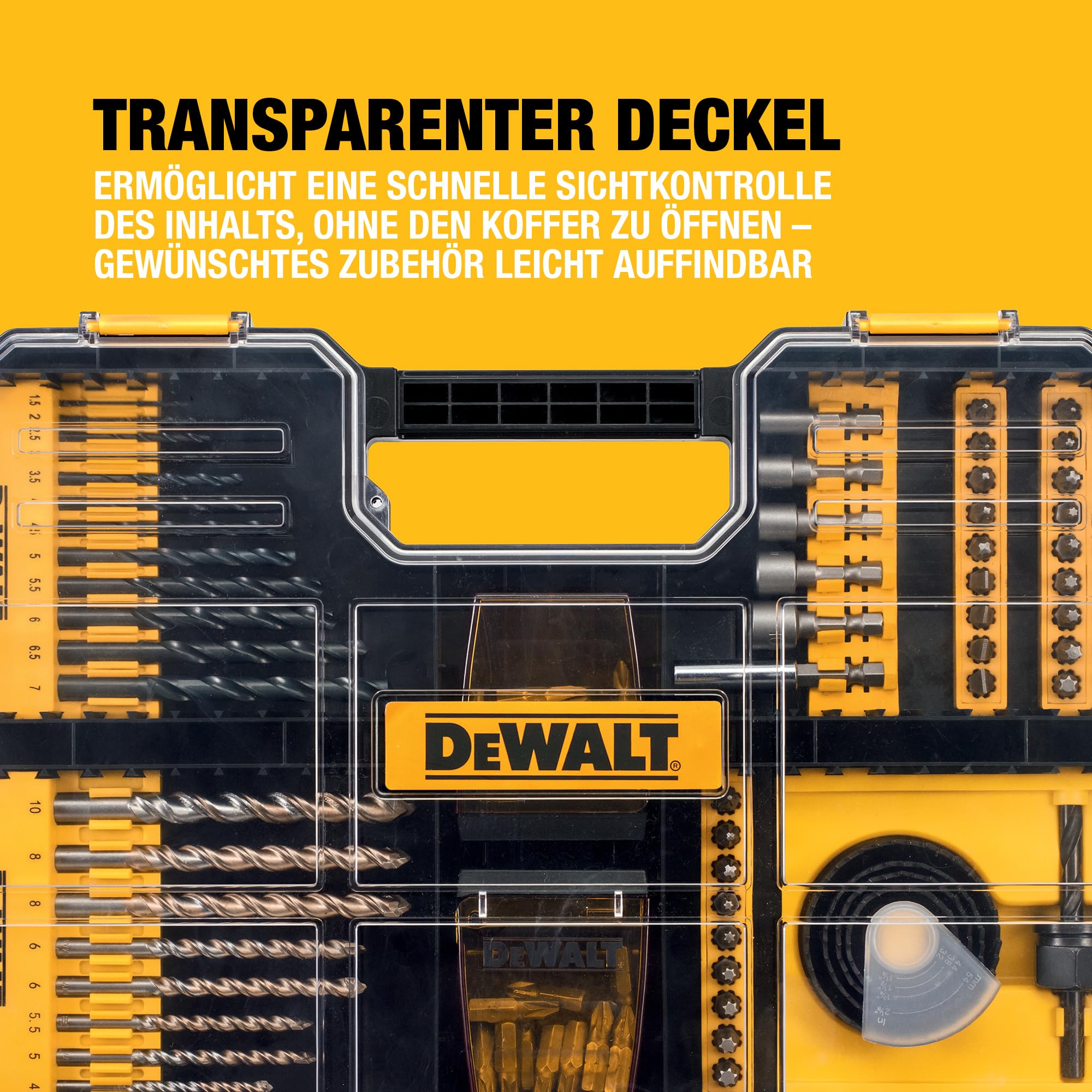 DEWALT 100-teiliges High Performance Bohr- und Schrauberbit-Set (kompatibel mit der Schublade der TSTAK-Box IV), DT71569-QZ