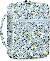 Vista 18 de FINPAC Funda para Biblia, Estuche de Transporte para Libros Bolsa de Iglesia Biblia Protectora con Asa y Bolsillo con Cremallera, Regalo para Madre