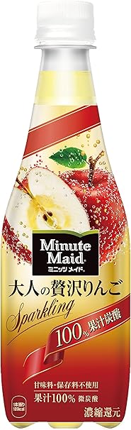 Amazon コカ コーラ ミニッツメイド 大人の贅沢りんご 果汁炭酸 100 ペットボトル 410ml 24本 ミニッツメイド 炭酸飲料 通販