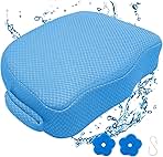 Hot Tub Booster Seat for Adults, 5 Inch Thick Supportive Cushion with Non-Slip Bottom, Weighted for Quick Sink Without Float, Spa Booster Seat for Hot Tub (Including Inflatable), Pool, Bathtub