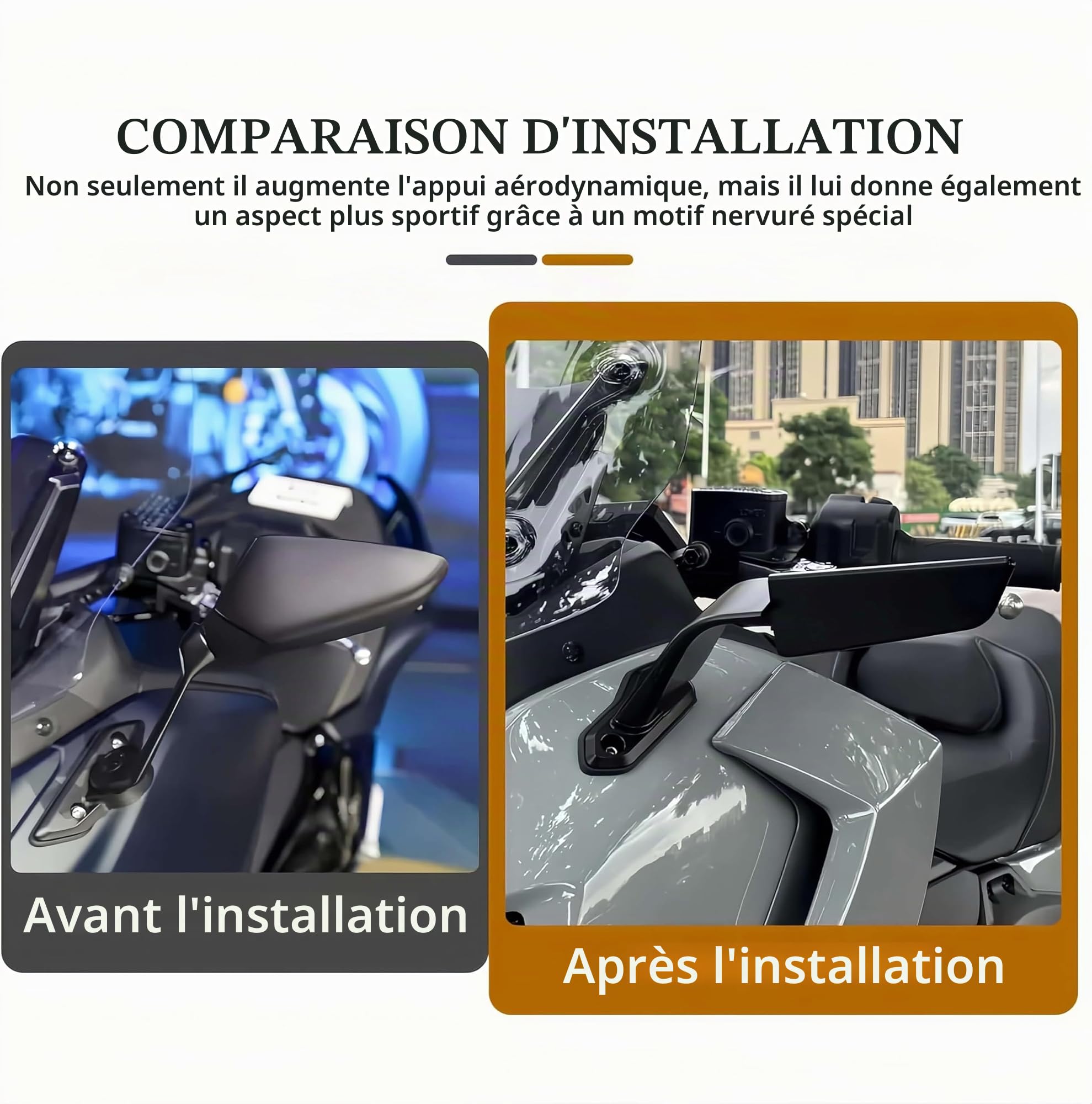 Rétroviseurs de moto pour Yamaha T-MAX 560 2025, rétroviseurs avant pour guidon de moto, 1 paire, rétroviseurs latéraux réglables et rotatifs, accessoires.