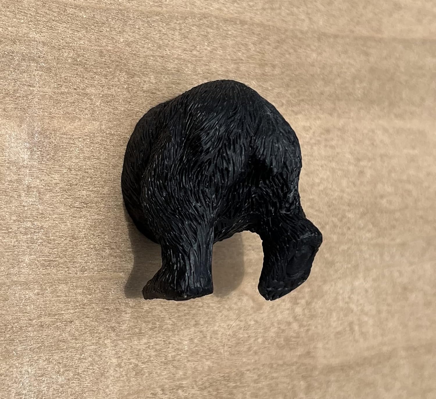 DeLeon Collections Whimsical Black Bear Drawer Pulls / Cabinet Knobs (2 Piece Set - Bear Head & Butt) - Screws & Washers Included