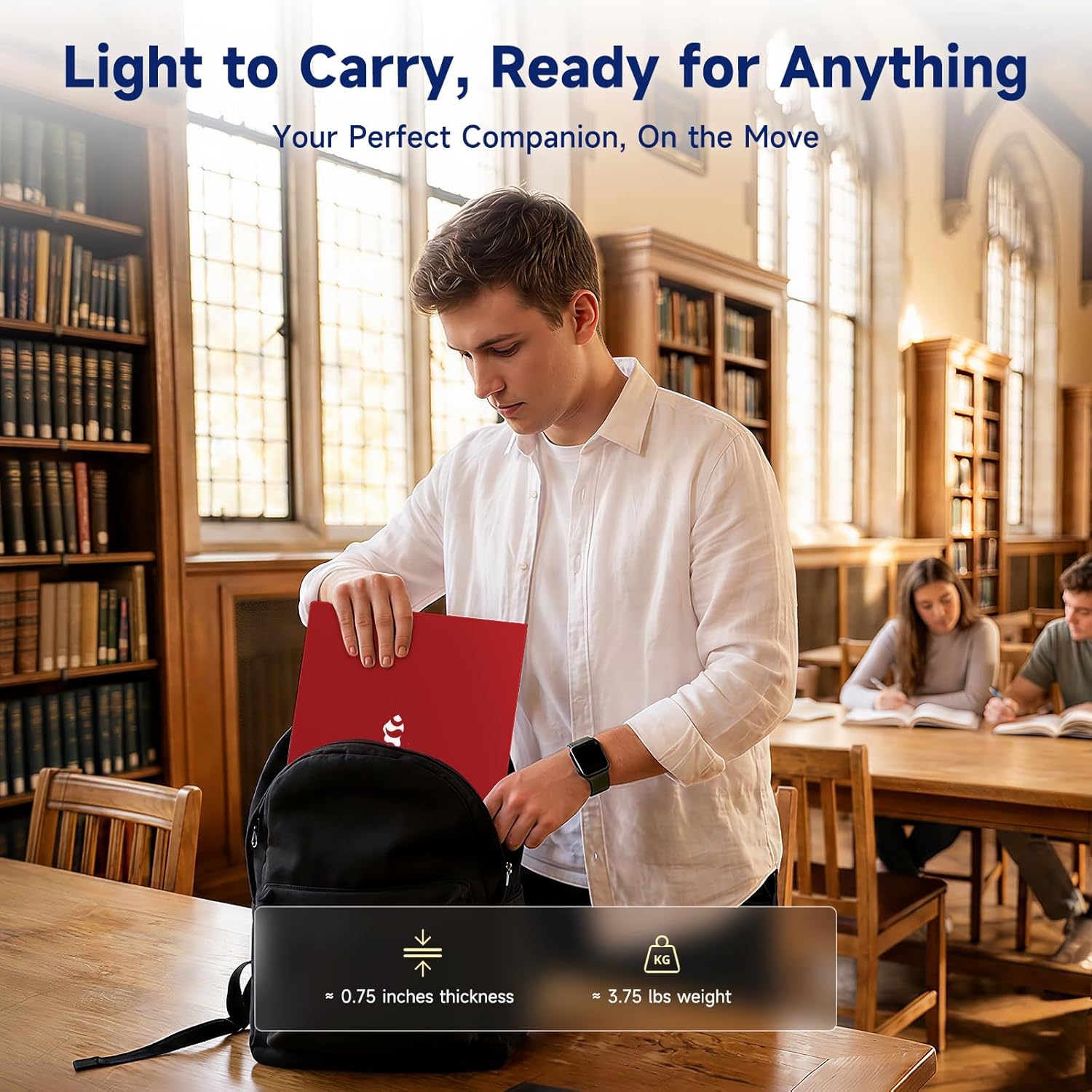 NIMO 15.6" FHD Business Laptop Computer, Quad-Core Processor(Beats i3-1115G4), Laptop 16GB RAM 256GB SSD with Backlit Keyboard Fingerprint 65W PD Fast Charging, Student Laptop for College School