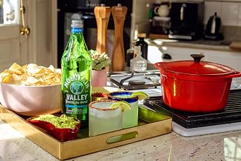 The Mountain Valley 1 Liter Sparkling Water in Glass bottle 1 Liter (Pack of 12)