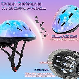 Lamsion Kids Helmet for Ages 3-8 Kids Toddler Boys Girls,Toddler Helmet with Knee Pads Eblow Pads Guards,Girls Bike Helmets for Skatings Skateboarding Bike Riding Scooter Roller Skate